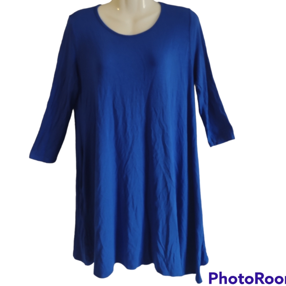Altar'd State Blue Mini Dress sz Large POCKETS!